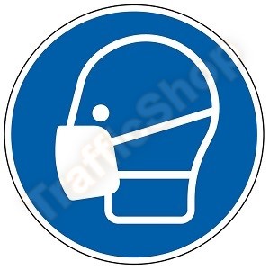 ISO 7010 Sticker Mondmasker Verplicht M016